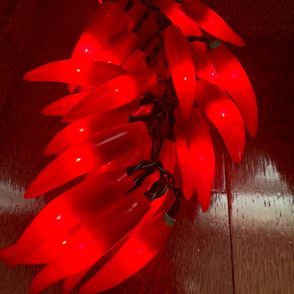 35 Vintage Red Chili Peppers Christmas Cinco De Mayo String Light Indoor/Outdoor - Picture 4 of 5